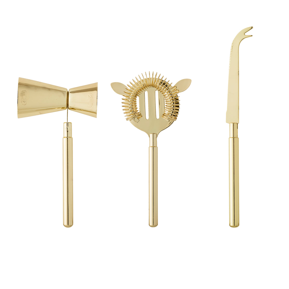 Ensemble pour bar à Cocktail , Or et Acier inoxydable