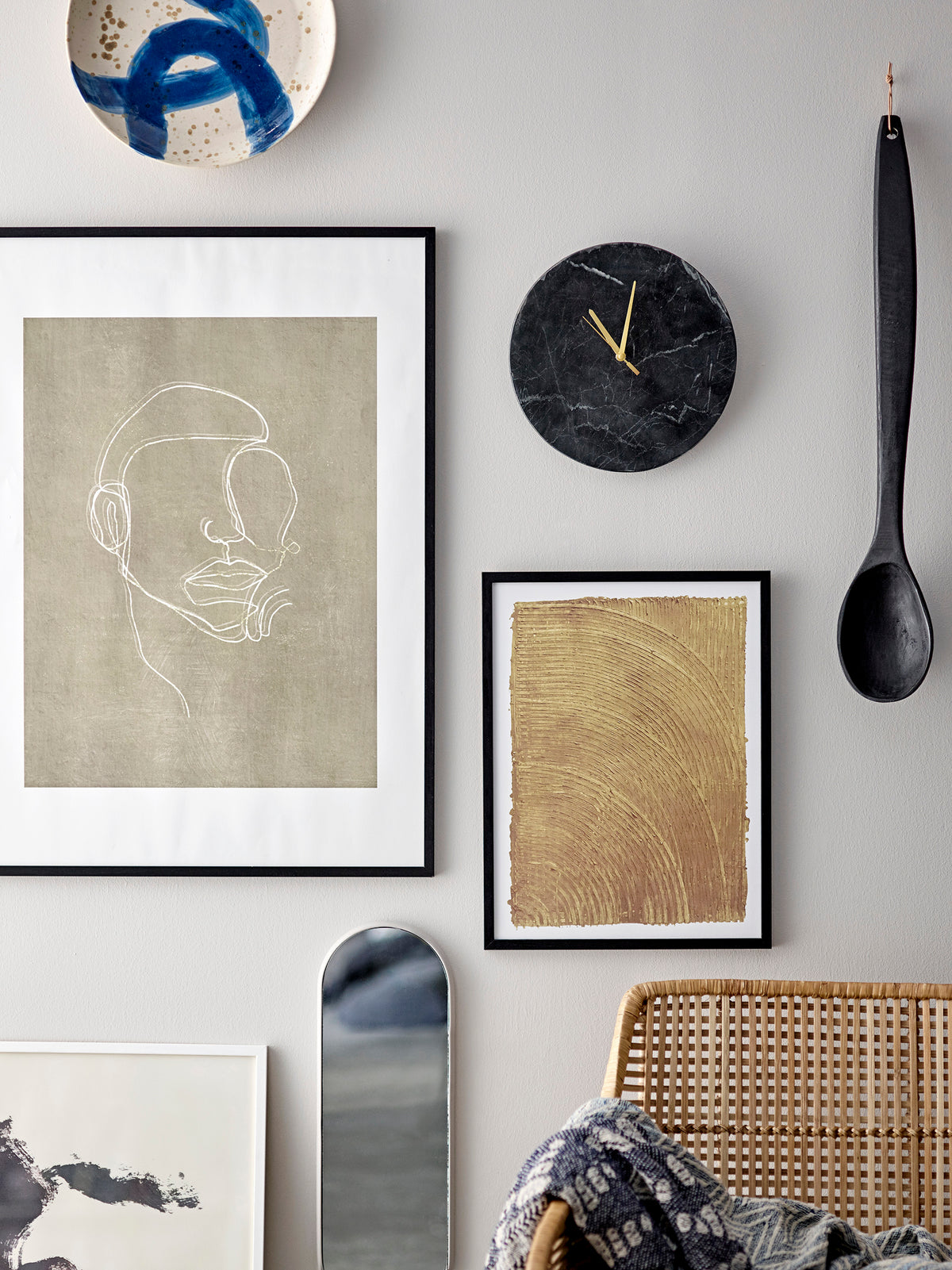 Cuillère bois déco XXL : Yong Noir Mango