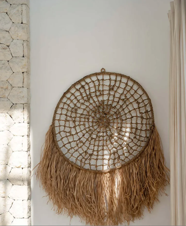 Attrape-Rêves Raffia XXL - Naturel