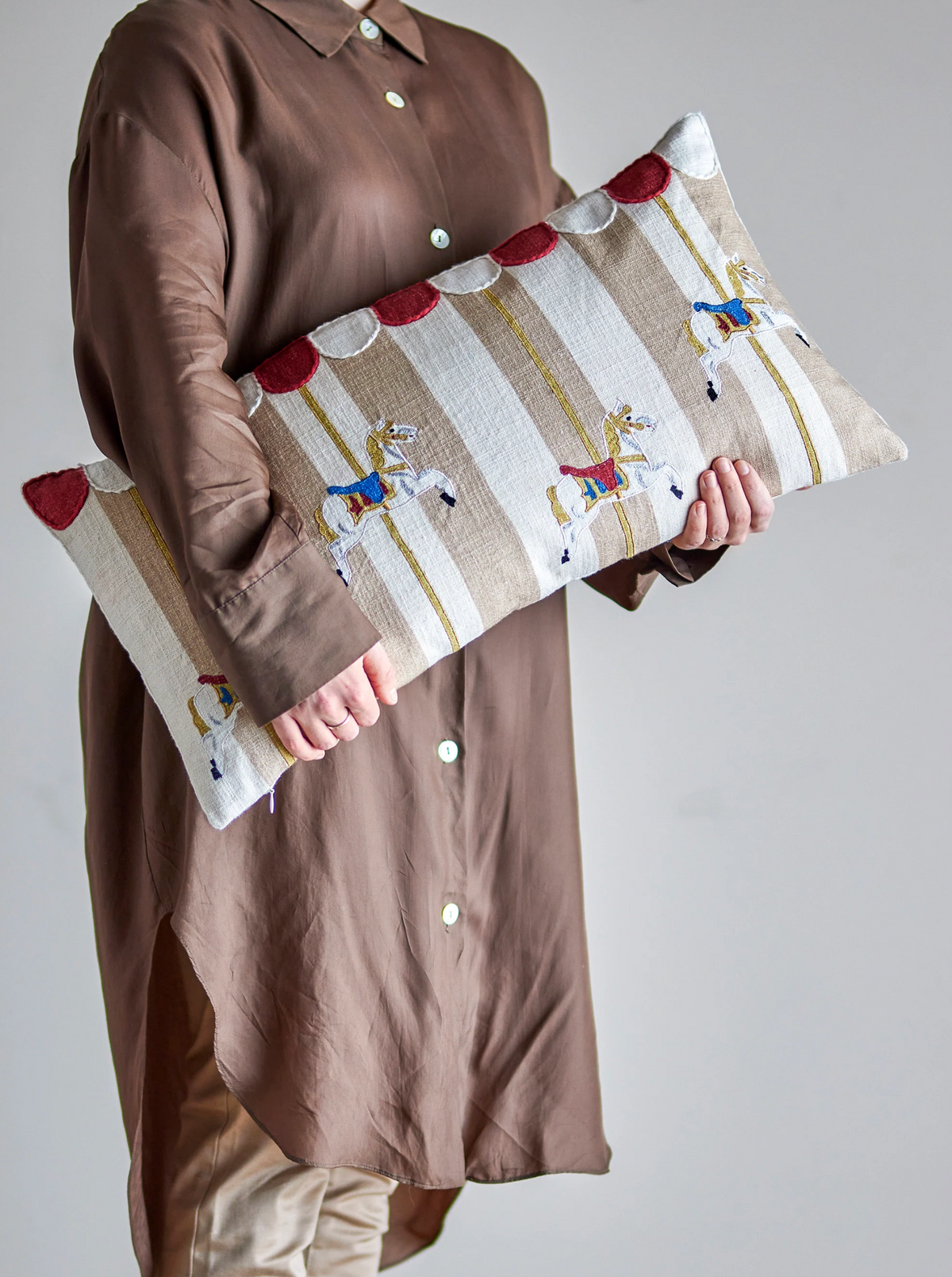 Coussin en coton Merry-go-round